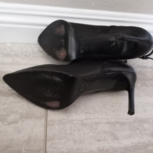 Vince Leather Stiletto Booties - Picture 8 of 11